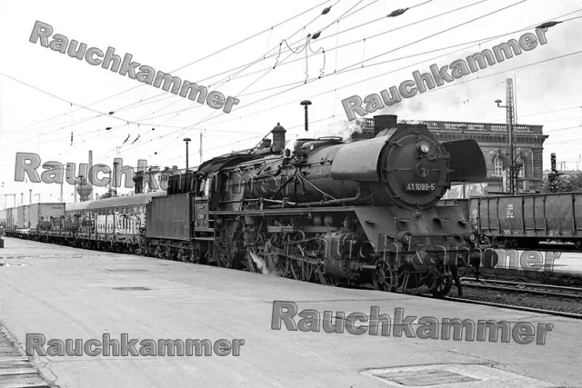 PE-Fotoabzug 10x15 DR 41 1099-5 Magdeburg Hbf 1973 / F192140