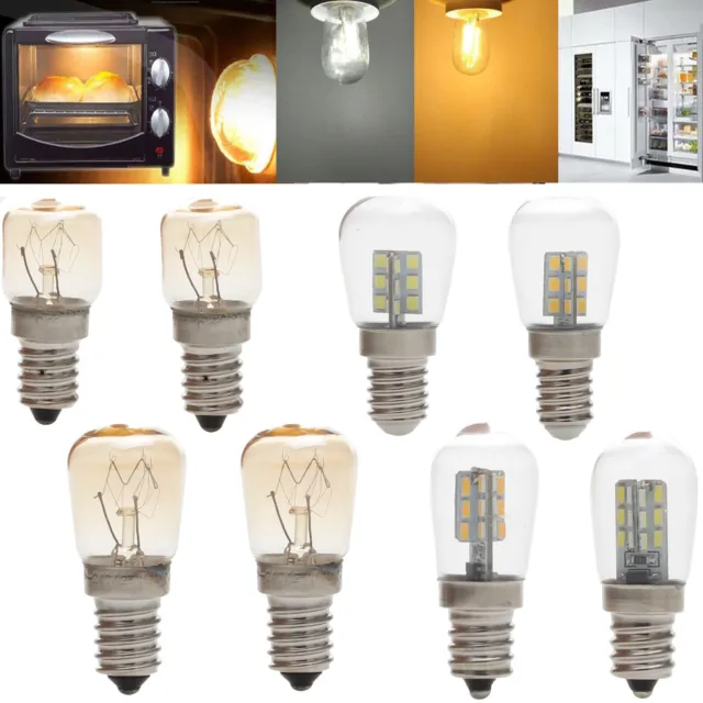 Lampadine forno microonde LED E14 Frigorifero congelatore alta temperatura 25 W lampada 220 V