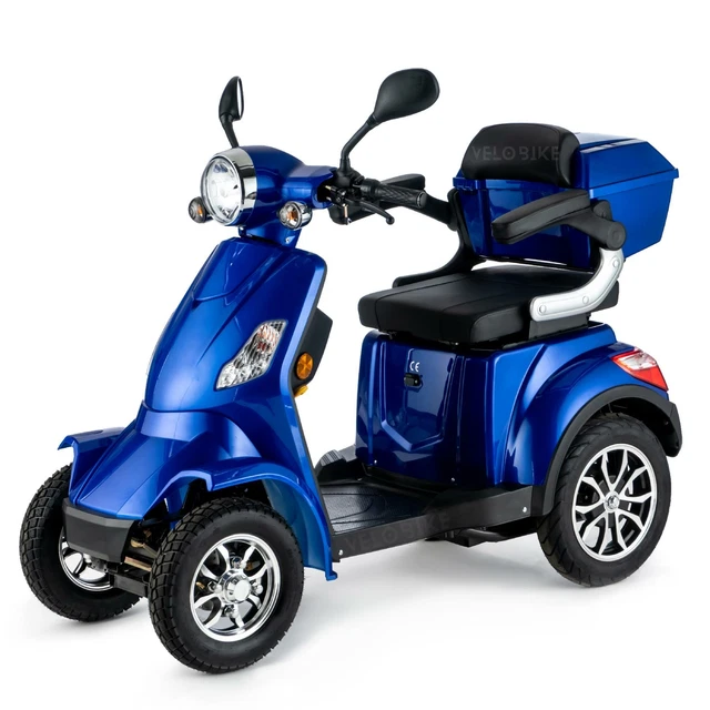 Scooter électrique 3 Roues Véleco Cristal Blanc 1000W - Pour Seniors Et Mobilité Réduite