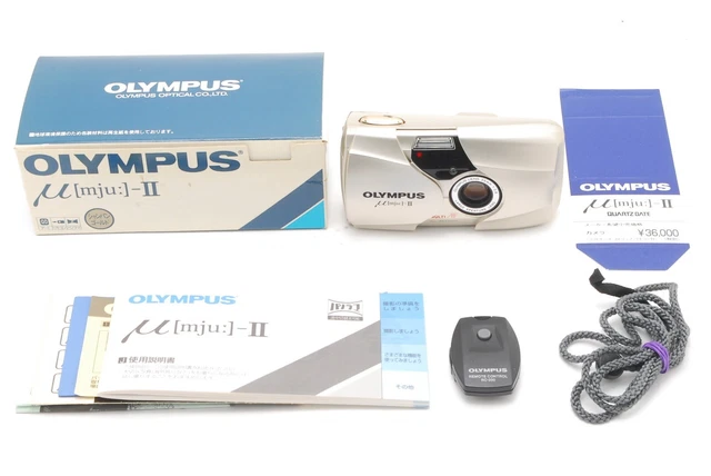 [ NEAR MINT+++ in Box ] Olympus μ mju II ii Point & Shoot 35mm Film Camera JAPAN