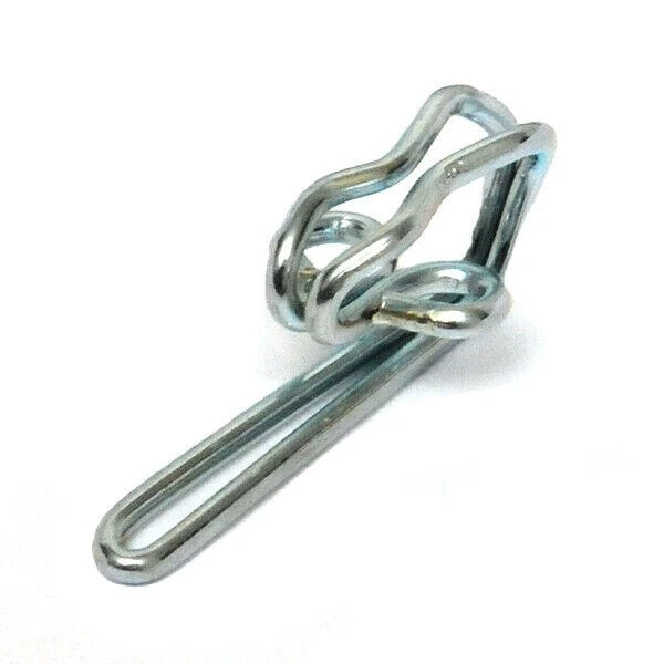 100 GANCHOS DE CORTINA DE PLATA FUERTES nuevos níquel metal costura costura gancho cinta plisada