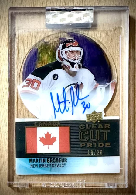 2022-23 Upper Deck Clear Cut MARTIN BRODEUR Clear Cut Pride Auto SSP