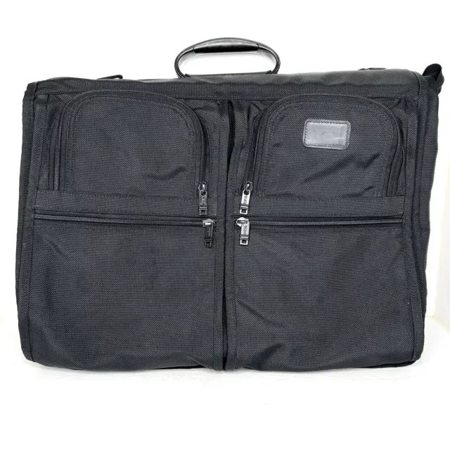 Vintage Tumi Black Ballistic Nylon Luggage 21” Carry on Trifold Garment Bag