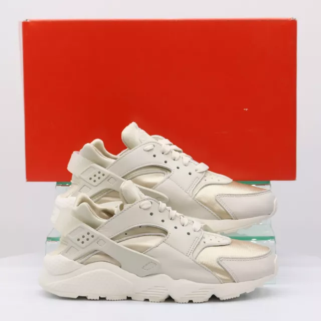 NIKE AIR HUARACHE Womens Trainers White Pure Platinum Rrp 120 Gr