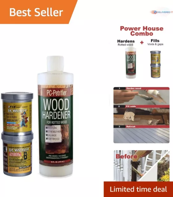 Powerful Easy Rotted Wood Repair Epoxy Paste Kit - Effective Wood Hardener