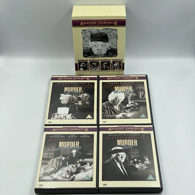 AGATHA CHRISTIE ‘MURDER’ Collection [DVD] 4 x Film Box Set • Margret ...