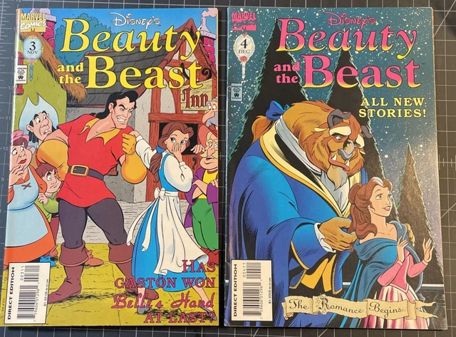 Marvel Comics 1994 Disney's Beauty and the Beast 3 4 (Lot of 2 comics) VF/NM