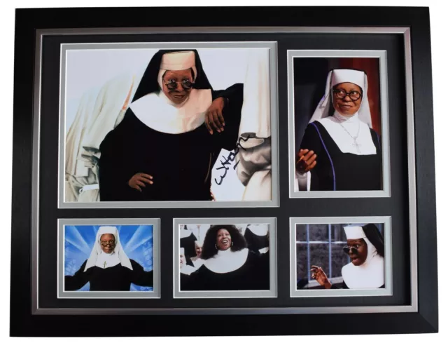 Whoopi Goldberg Signed Autograph 16x12 framed photo display Sister Act AFTAL COA
