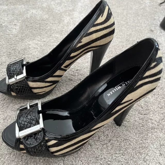 Karen millen deals zebra shoes
