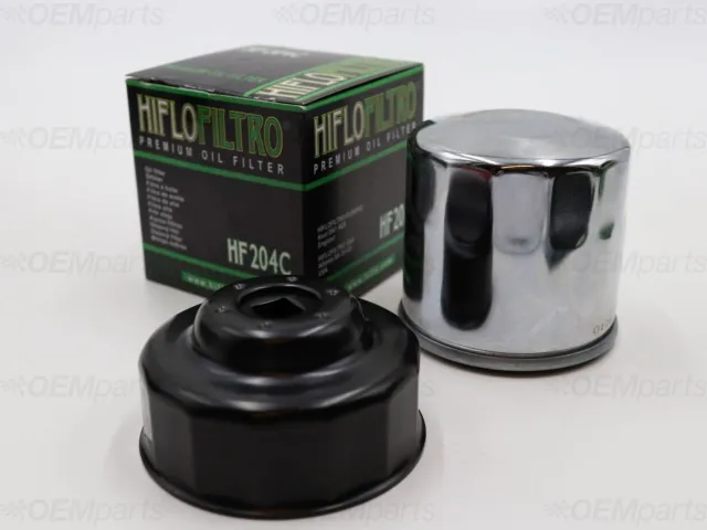 HiFlo Chrome Oil Filter And Oil Filter Wrench HONDA CB 1100 (2013-2021)