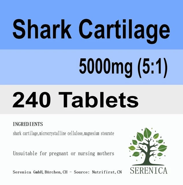 Shark Cartilage 5000mg Ultra High Strength x 240 Tablets