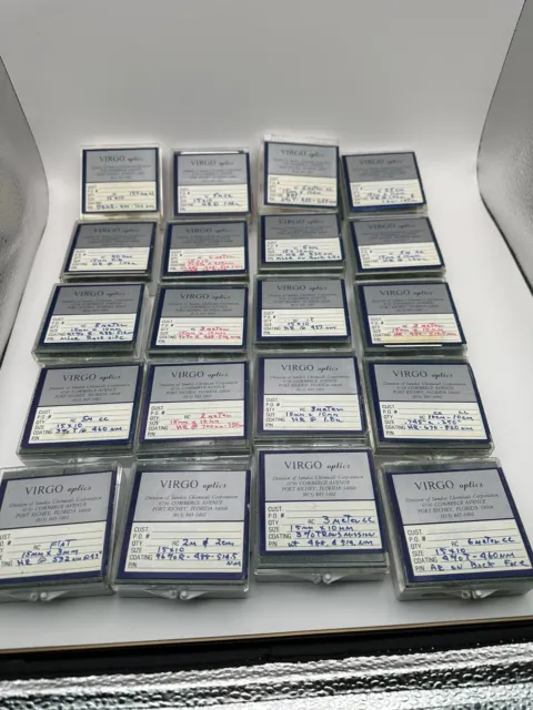 Virgo Laser Optics- Mixed lot of 20 partial packs from closed college lab.