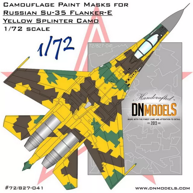 Su-27 Arctic Blizzard Camo Paint Masks 1/48 for Flanker in 48th scale