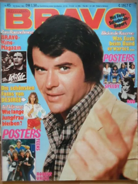 BRAVO 45 - 1980 (0) Robert Urich Teens Scorpions Nosbusch Bee Gees Speedy Bowie