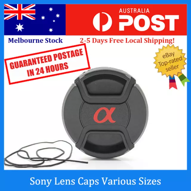 Sony Front Lens Cap with Snap-on Cover for 49 52 62 67 77mm Lenses