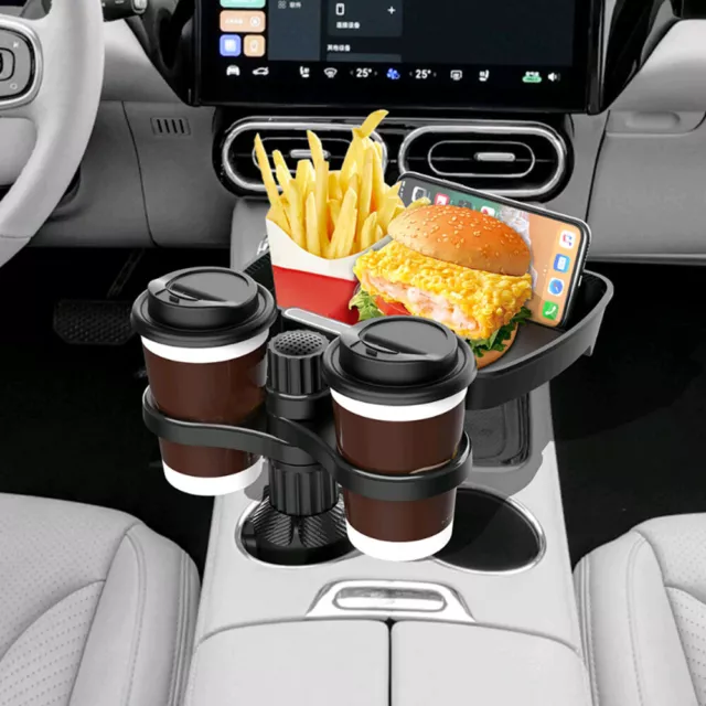 1x Car Accessories Swivel 360° Adjustable Arm Cup Holder Tray Phone Holder Black 1x Car Accessories Swivel 360° Adjustable Arm Cup Holder Tray Phone Holder Black