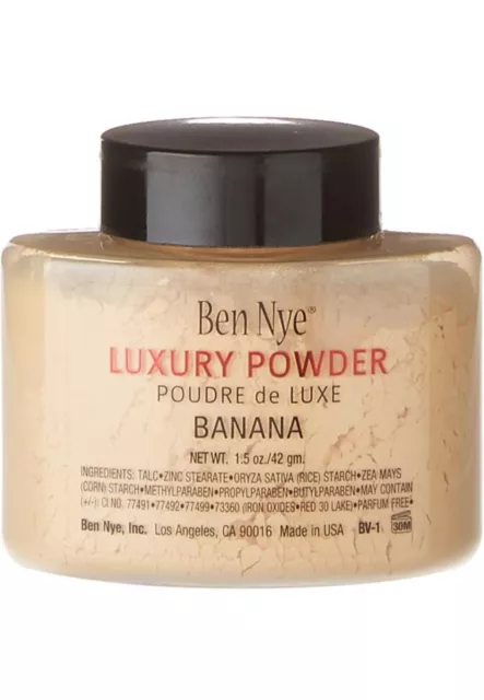 BEN NYE BANANA LUXURY POWDER NEW SEALED PACK POUDRE de LUXE.1.5OZ (42g) MAKE UP