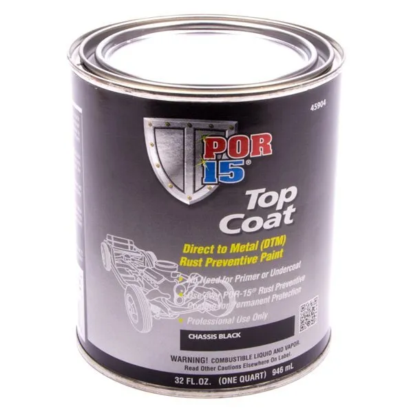POR-15 45904 1 qt Chassis Black Spray-On Rust Preventive Paint