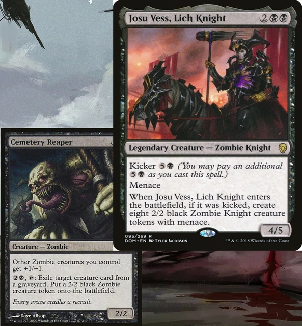 Josu Vess, Lich Knight 1x FOIL DOM MTG Dominaria Rare MINT black Josu Vess, Lich Knight 1x FOIL DOM MTG Dominaria Rare MINT black