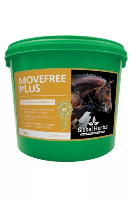 Global Herbs Movefree Plus - Horse & Pony JOINT Supplement - 1kg