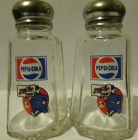 Set Pepsi Cola Pepsi Cop Salt & Pepper Shakers
