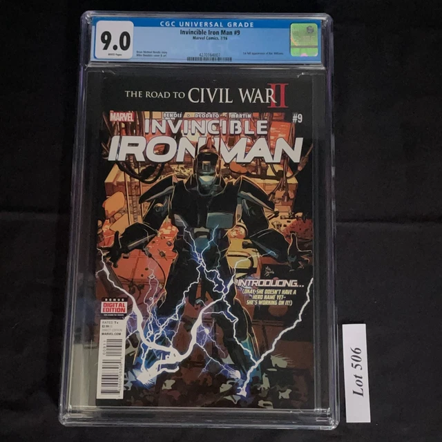 Invincible Iron Man (2015) #9 1st Print Deodato CGC 9.0 WH Pgs 1st RiRi Williams