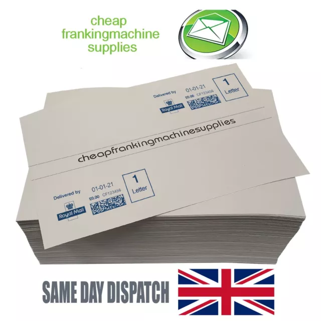 100 Franking Machine Labels DOUBLES NEOPOST QUADIENT Pitney Bowes FP Frama