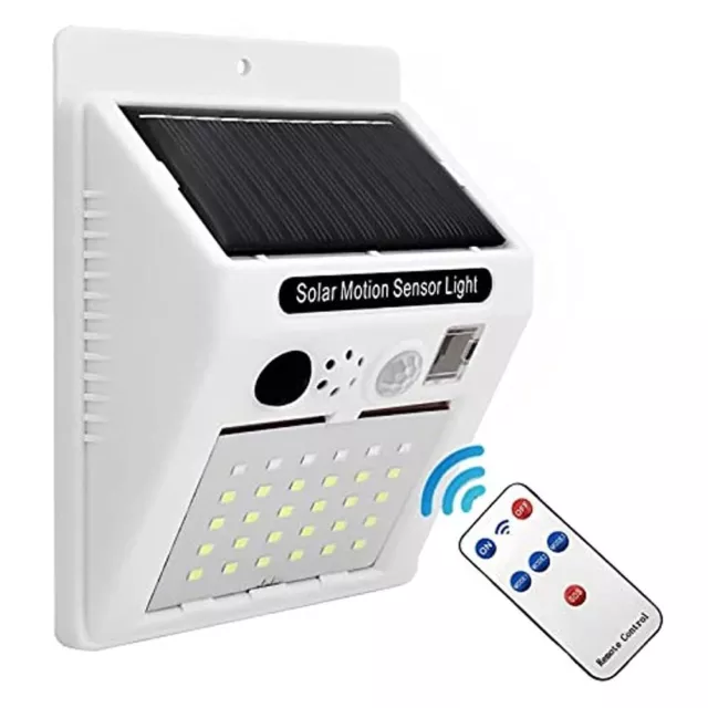 détecteur de mouvement Lampe solaire de sécurité Lumière solaire Télécommande