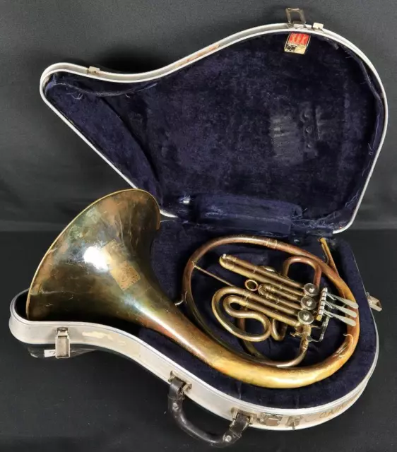 Vintage CG Conn LTD Single Bb French Horn w/ Case Band Instrument