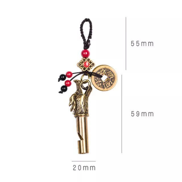 Key Ring Ornaments Whistle Chinese Style Key Chain Tiger Whistles Key Buckle 2