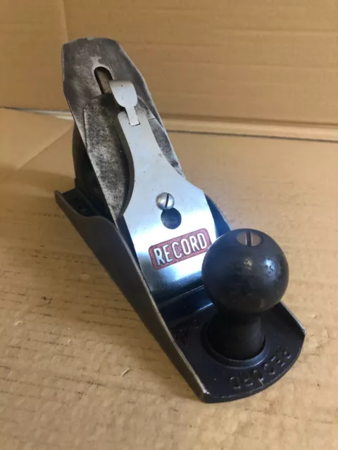 Vintage Record No 4 1/2 Wide Smoothing Plane; England. SHARP.