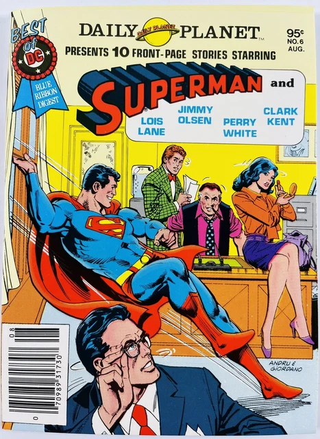 19 Superman Best Of Dc #1-66 Run Blue Ribbon Digest Dc 1979  Vf/Nm To Nm 3