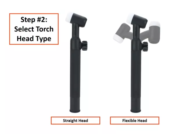 WP Series - Air Cooled TIG Torch with Valve - 2-Piece Cable with LC-40 Connector 3