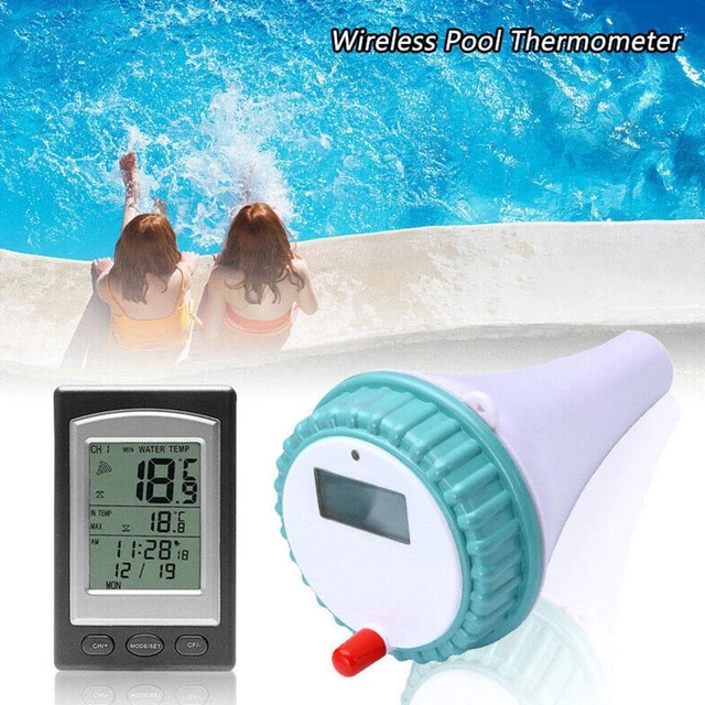 Thermometre Piscine Wifi Thermomètre Piscine Sans Fil - OFFCUP, étanche IP67, écran LCD, Portée 50m, Avec Sonde Flottante