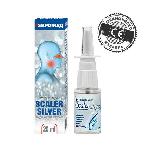 EVROMED NASAL SPRAY Distilled Water Silver Ions Antimicrobial Activity