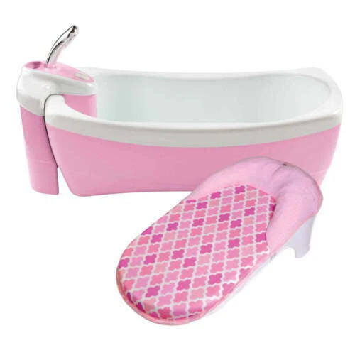 Summer Infant Lil’ Luxuries Whirlpool Baby Bathtub, Bubbling Spa & Shower