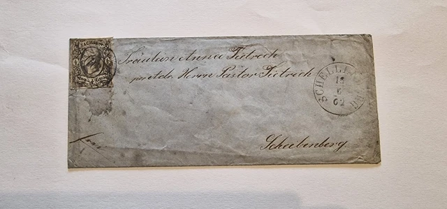 Briefmarken Altdeutschland Brief Sachsen