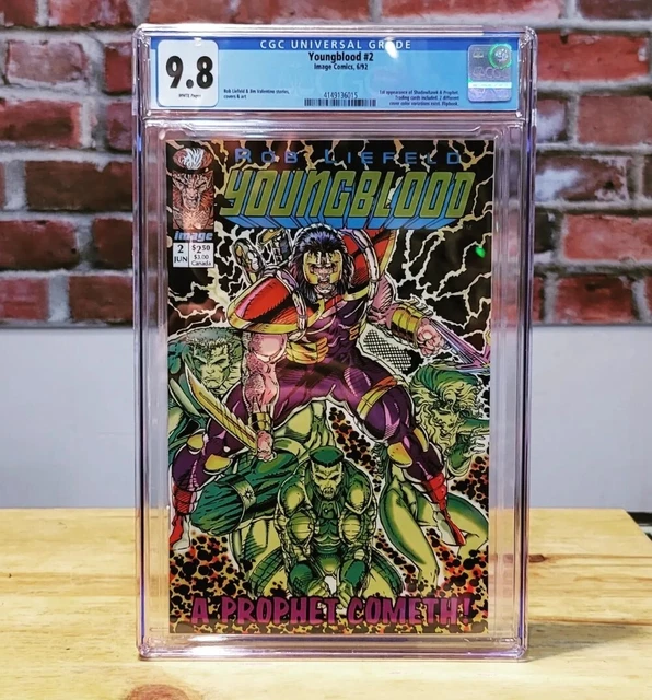 Youngblood #2 CGC 9.8 Graded Comic Book 1st App Shadowhawk