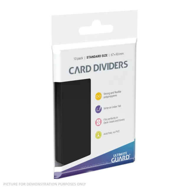 Ultimate Guard Trading Card Storage Dividers Pack of 10 - BLACK