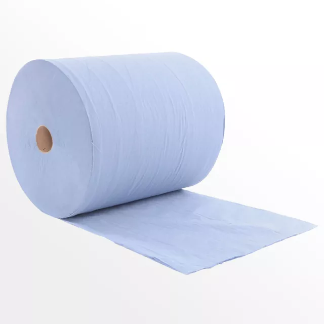 1 Rolle 1000 Blatt Putzpapier Putztuchrolle 3 lagig 36x38cm blau Werkstatt