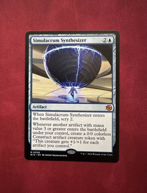 Simulacrum Synthesizer - NM - MTG The Big Score (OTJ) - Magic the Gathering