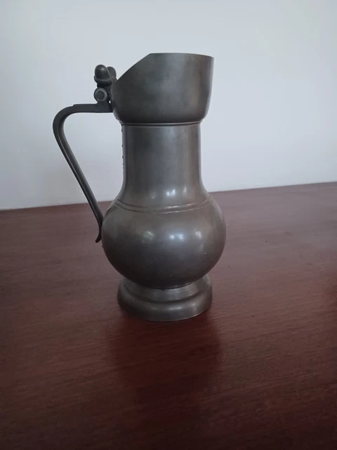 VINTAGE SOUPIÈRE AVEC Plat en Étain Poinçonné Étains du Dauphin Made in France EUR 89,00 - FR