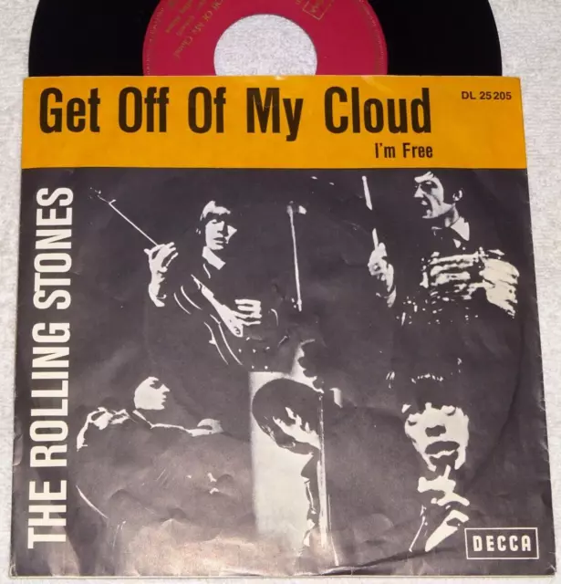 Single: The Rolling Stones - Get off of my cloud, 1965, dünne Schrift, br.Bl 1,-