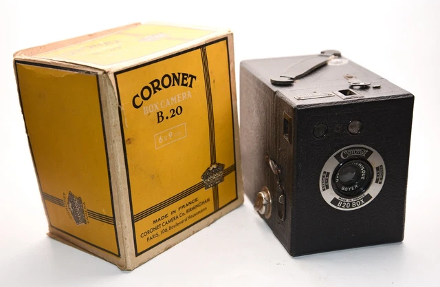 Appareil photo BOX BOITE PHOTGARAPHIQUE CORONET LUXE 6X9 OBJECTIF BOYER 104 mm - Photo, audio & vidéo