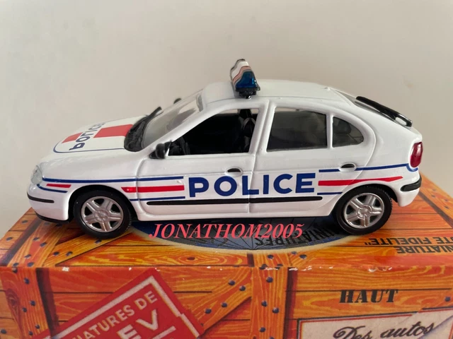 Miniature Renault Megane Police 2001 NOREV 1/43 - Occasion Avec Défauts (rétros Cassés)