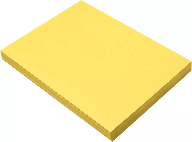 Prang (Formerly SunWorks) Construction Paper, Yellow, 9" x 12", 100 Sheets