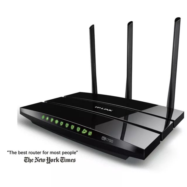 TP-LINK Archer C7 AC1750 Dual Band Wireless AC Gigabit Router, 2.4GHz 450Mbps+5G 3