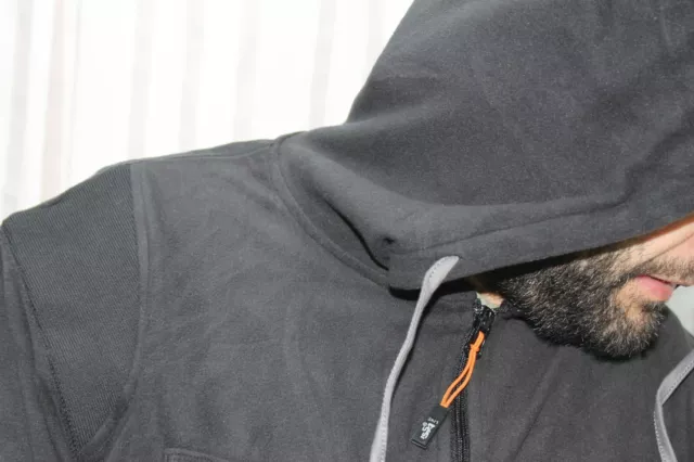 Felpa da Lavoro in Pile Uomo ISSA LINE con Cappuccio Zip Intera Maglia Invernale 7