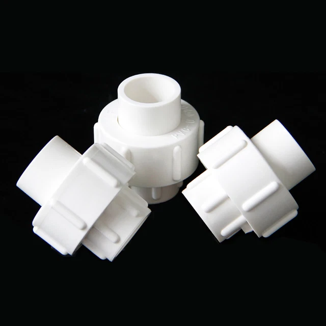 PVC PIPE WATER Fittings Union Connector Socket Solvent Weld 20mm-75mm ...