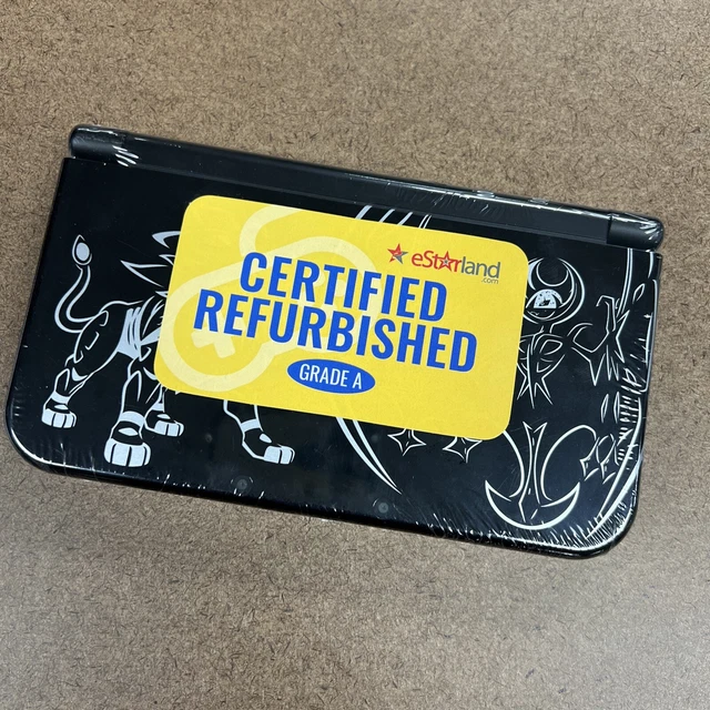 NEW NINTENDO 3DS XL Pokemon Sun & Moon Solgaleo Lunala Black Edition